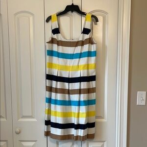 Striped Sleeveless Dress - Multicolor